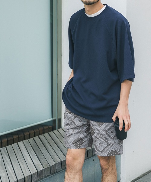 coca（coca）（コカ）の「バンダナプリントツイルハーフパンツ（その他パンツ・メンズ・ホワイト/カーキ/ブラック・M/L）」の10枚目の写真