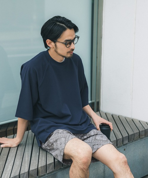 coca（coca）（コカ）の「バンダナプリントツイルハーフパンツ（その他パンツ・メンズ・ホワイト/カーキ/ブラック・M/L）」の9枚目の写真