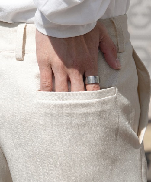 PairPair（ペアペア）の「ツイルワイドパンツ(セットアップ/リンクアイテム)（その他パンツ・メンズ・アイボリー/グレイッシュベージュ・FREE）」の13枚目の写真