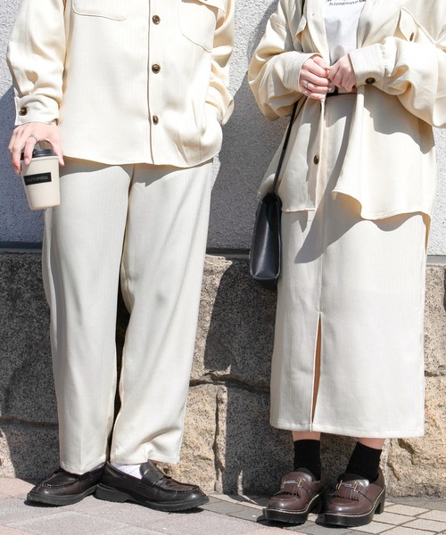 PairPair（ペアペア）の「ツイルワイドパンツ(セットアップ/リンクアイテム)（その他パンツ・メンズ・アイボリー/グレイッシュベージュ・FREE）」の10枚目の写真