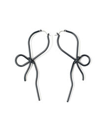 Ray BEAMS / リボン結び ピアス