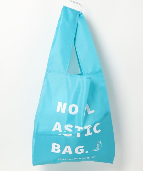 CASA FLINE（カーサフライン）の「【ETHICALTOMORROW】再生PETのBAGでNO PLASTICを叫ぶBAG（エコバッグ/サブバッグ・レディース・ホワイト/チャコールグレー/ライトグレー/ブラック/ネイビー/グレー/レッド/カーキ/オレンジ/ライトブルー/ブルー/ベージュ・FREE）」の19枚目の写真