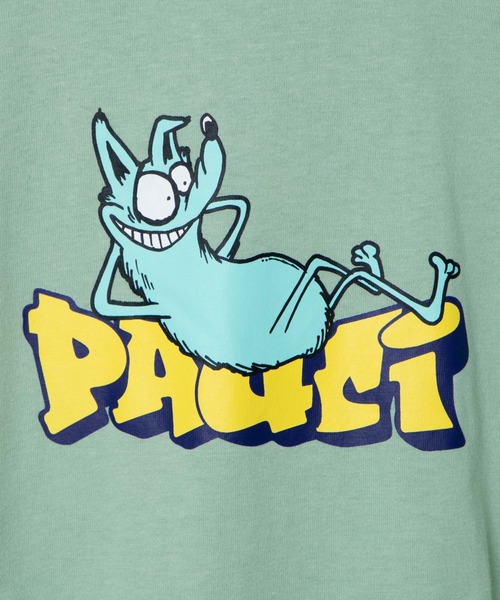 WEGO（ウィゴー）の「WEGO/キャラクターモチーフロゴプリント半袖Tシャツ（Tシャツ/カットソー・メンズ・ホワイト/グリーン系その他/ブルー・MEDIUM/LARGE/SMALL/X-LARGE）」の7枚目の写真