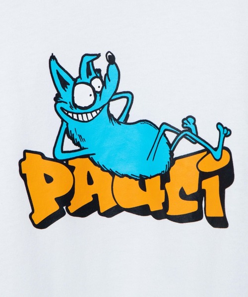 WEGO（ウィゴー）の「WEGO/キャラクターモチーフロゴプリント半袖Tシャツ（Tシャツ/カットソー・メンズ・ホワイト/グリーン系その他/ブルー・MEDIUM/LARGE/SMALL/X-LARGE）」の6枚目の写真