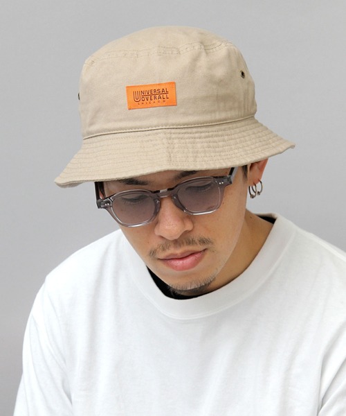 UNIVERSAL OVERALL（ユニバーサルオーバーオール）の「ウォッシュド バケットハット / キャンバス / デニム / USED加工（ハット・メンズ・ホワイト/ブラック/ベージュ/インディゴブルー/ブラック系その他/ライトインディゴブルー・FREE）」の10枚目の写真