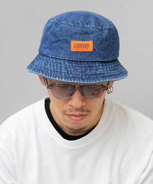 UNIVERSAL OVERALL（ユニバーサルオーバーオール）の「ウォッシュド バケットハット / キャンバス / デニム / USED加工（ハット・メンズ・ホワイト/ブラック/ベージュ/インディゴブルー/ブラック系その他/ライトインディゴブルー・FREE）」の11枚目の写真