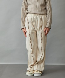 ＆yam | 【&yam】配色メローランダムリブパンツ(その他パンツ)