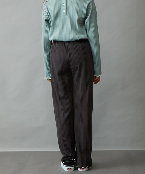 ＆yam（アンドヤム）の「配色メローランダムリブパンツ（その他パンツ・キッズ・ブルー/ブラック/ホワイト/ベージュ/グレー/オレンジ/グリーン/パープル・130-140cm/140-150cm/150-160cm/120-130cm/110-120cm）」の19枚目の写真