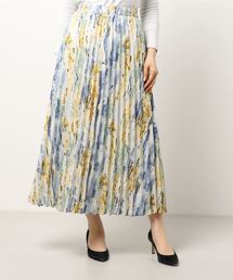 INTERPLANET | カスレ柄プリーツスカート(スカート)