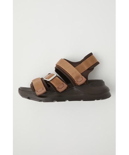 MOUSSY(マウジー)の「STRAP サンダル(サンダル・レディース・ブラウン/オフホワイト/オレンジ/ブラック・SMALL/LARGE/MEDIUM)」の1枚目の写真