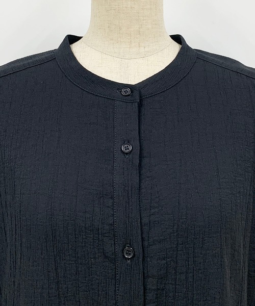 PICCIN（ピッチン）の「ワッシャーバックフリルブラウス（シャツ/ブラウス・レディース・ブラック/イエロー・M）」の9枚目の写真