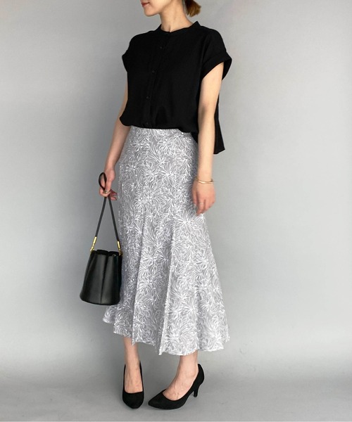 PICCIN（ピッチン）の「ワッシャーバックフリルブラウス（シャツ/ブラウス・レディース・ブラック/イエロー・M）」の17枚目の写真