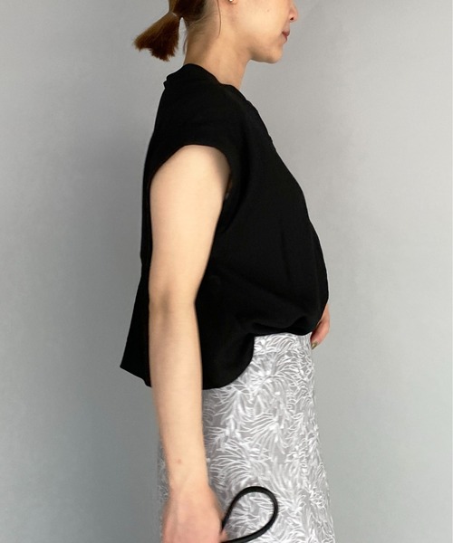 PICCIN（ピッチン）の「ワッシャーバックフリルブラウス（シャツ/ブラウス・レディース・ブラック/イエロー・M）」の19枚目の写真