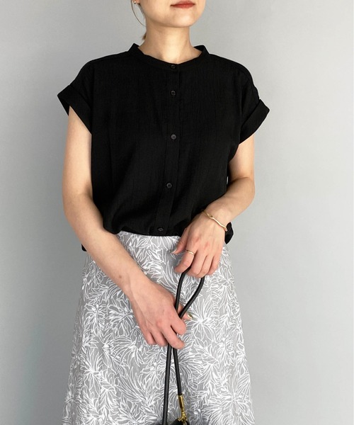 PICCIN（ピッチン）の「ワッシャーバックフリルブラウス（シャツ/ブラウス・レディース・ブラック/イエロー・M）」の22枚目の写真