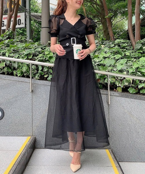 ROYAL PARTY（ロイヤルパーティー）の「グラステーラードトップス（ニット/セーター・レディース・ブラック/ベージュ/オフホワイト/グリーン・FREE）」の7枚目の写真