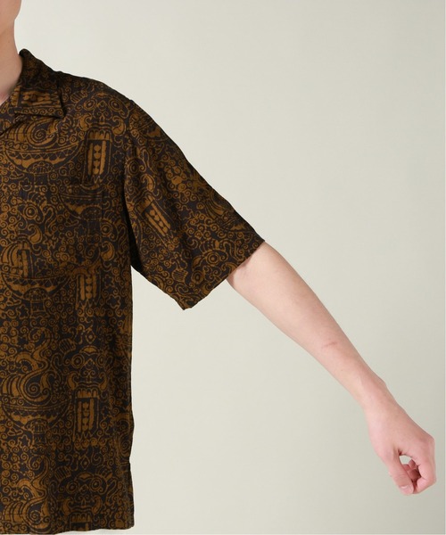 Jams（ジャムス）の「【JAMS×JOURNAL STANDARD/ジャムズ】別注 ショートスリーブ シャツ/ワンマイルウェア/アロハシャツ（シャツ/ブラウス・メンズ・ブラック/ベージュ/ナチュラル/ネイビー・MEDIUM/LARGE/X-LARGE）」の18枚目の写真