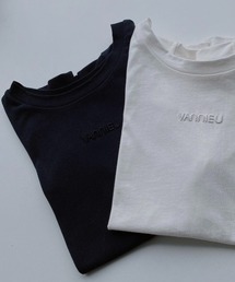 ぷっくりミニ刺繍ロゴTシャツ