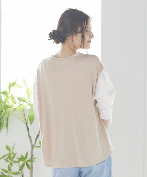 LIPSTAR（リップスター）の「ソデギャザーダンボールニットプルオーバー（Tシャツ/カットソー・レディース・ブラック/ベージュ/グリーン・M）」の12枚目の写真