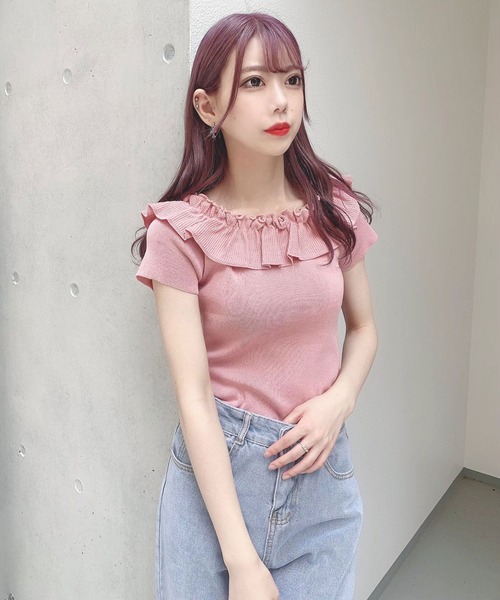 Voyage titty&Co.PETIT（ボヤージュティティアンドコープチ）の「【Voyage titty&Co.】スリットデニムパンツ（デニムパンツ・レディース・ライトブルー・SMALL/MEDIUM）」の16枚目の写真