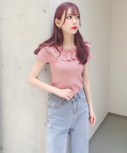 Voyage titty&Co.PETIT（ボヤージュティティアンドコープチ）の「【Voyage titty&Co.】スリットデニムパンツ（デニムパンツ・レディース・ライトブルー・SMALL/MEDIUM）」の17枚目の写真