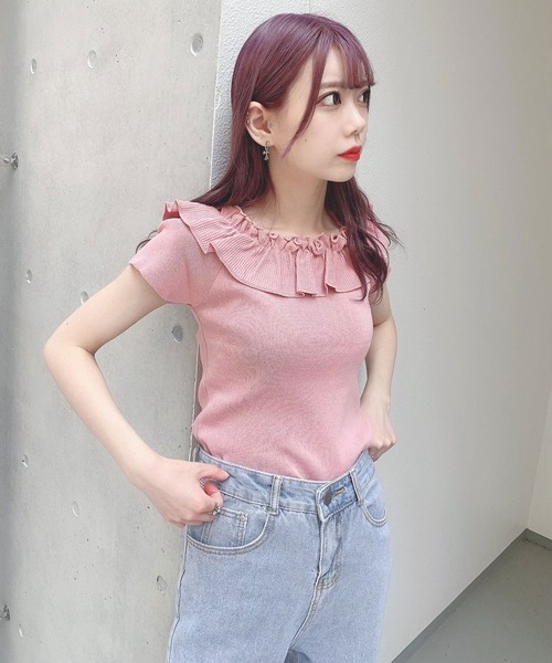 Voyage titty&Co.PETIT（ボヤージュティティアンドコープチ）の「【Voyage titty&Co.】スリットデニムパンツ（デニムパンツ・レディース・ライトブルー・SMALL/MEDIUM）」の19枚目の写真