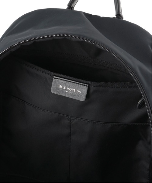 EDIFICE（エディフィス）の「【PELLE MORBIDA / ペッレ モルビダ】ナイロンデイパック（バックパック/リュック・メンズ・チャコールグレー/ネイビー・FREE）」の19枚目の写真