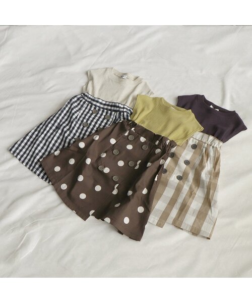 BREEZE(ブリーズ)の「【WEB限定】ドッキングトレンチワンピース(ワンピース・キッズ・チャコール/イエロー/アイボリー・140/80/100/90/130/110/120)」の8枚目の写真