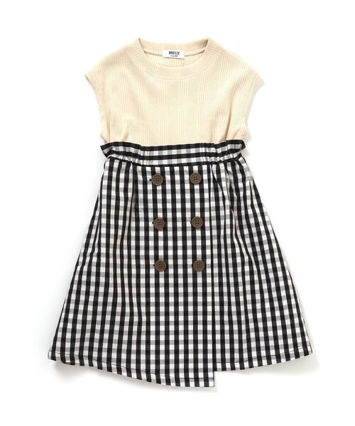 BREEZE(ブリーズ)の「【WEB限定】ドッキングトレンチワンピース(ワンピース・キッズ・チャコール/イエロー/アイボリー・140/80/100/90/130/110/120)」の9枚目の写真