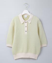6(ROKU) ロク　JACQUARD KNIT グリーン イエロー 日本製 6（ロク）の「＜6(ROKU)＞JACQUARD KNIT SKIRT/スカート