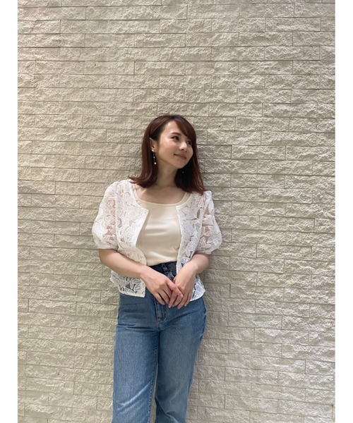 LUREM（ルアム）の「2WAYオーガンジーブラウス（シャツ/ブラウス・レディース・ブラック/オフホワイト・FREE）」の19枚目の写真