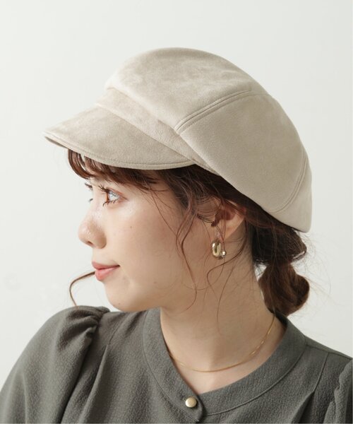 RAY CASSIN（レイカズン）の「ポンチスウェードキャスケット（キャスケット・レディース・キナリ/ブラック/モカ・FREE）」の7枚目の写真