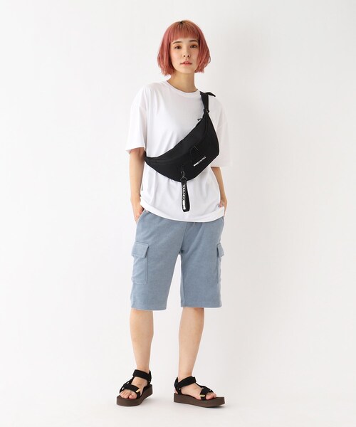 CORDURA（コーデュラ）の「◆CORDURA(R)コーデュラ・リサイクルヘザー ロゴ刺繍ミニショルダー ボディバッグ（ボディバッグ/ウエストポーチ・レディース・ブラック/ダークグレー/ブラック系・99）」の14枚目の写真