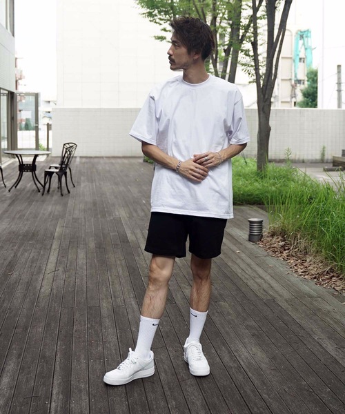 LOS ANGELES APPAREL（ロサンゼルスアパレル）の「【LOS ANGELES APPAREL/ロサンゼルスアパレル】HEAVY FLEECE  MID SHORTS 14OZ スウェットパンツ　ショーツ（その他パンツ・メンズ・ヘザーグレー/ブラック・SMALL/MEDIUM）」の6枚目の写真