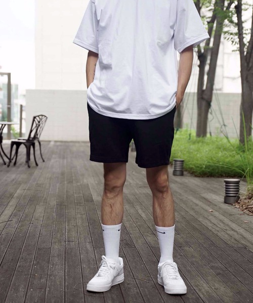 LOS ANGELES APPAREL（ロサンゼルスアパレル）の「【LOS ANGELES APPAREL/ロサンゼルスアパレル】HEAVY FLEECE  MID SHORTS 14OZ スウェットパンツ　ショーツ（その他パンツ・メンズ・ヘザーグレー/ブラック・SMALL/MEDIUM）」の7枚目の写真