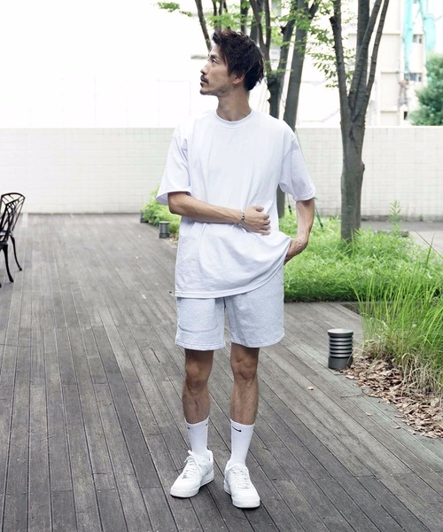 LOS ANGELES APPAREL（ロサンゼルスアパレル）の「【LOS ANGELES APPAREL/ロサンゼルスアパレル】HEAVY FLEECE  MID SHORTS 14OZ スウェットパンツ　ショーツ（その他パンツ・メンズ・ヘザーグレー/ブラック・SMALL/MEDIUM）」の21枚目の写真