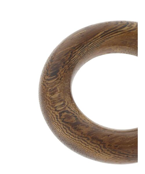 Ungrid（アングリッド）の「ウッドカーブピアス（ピアス（両耳用）・レディース・ブラウン/ベージュ・FREE）」の6枚目の写真