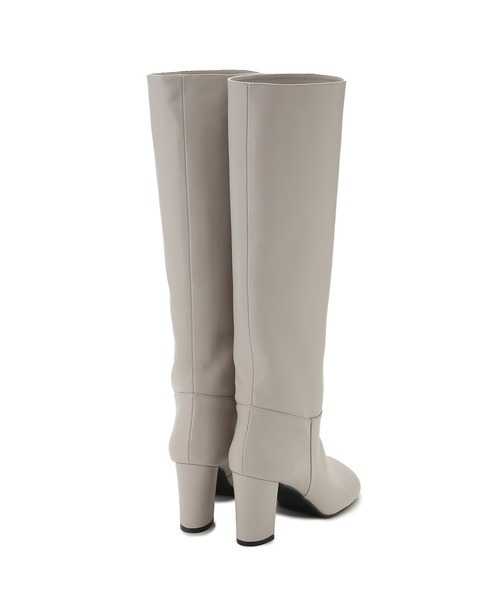 Mila Owen（ミラオーウェン）の「ラウンドロングブーツ（ブーツ・レディース・ライトグレー/ブラック/カーキ・38/36/37）」の4枚目の写真