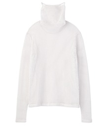 JOHN LAWRENCE SULLIVAN | JOHN LAWRENCE SULLIVAN EARHOOK HI-NECK TOP (5B002-0221-32)(Tシャツ/カットソー)