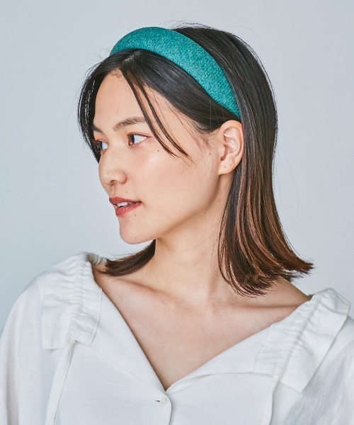 OVERRIDE（オーバーライド）の「OVERRIDE BRITISH TWEED KATYUSHA（カチューシャ・レディース・パープル/ブラウン/ブラック/グリーン・FREE）」の3枚目の写真