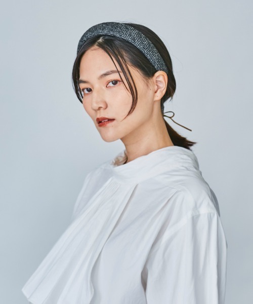 OVERRIDE（オーバーライド）の「OVERRIDE BRITISH TWEED KATYUSHA（カチューシャ・レディース・パープル/ブラウン/ブラック/グリーン・FREE）」の18枚目の写真