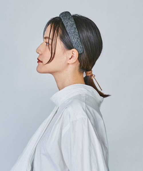 OVERRIDE（オーバーライド）の「OVERRIDE BRITISH TWEED KATYUSHA（カチューシャ・レディース・パープル/ブラウン/ブラック/グリーン・FREE）」の9枚目の写真