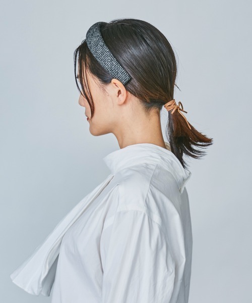 OVERRIDE（オーバーライド）の「OVERRIDE BRITISH TWEED KATYUSHA（カチューシャ・レディース・パープル/ブラウン/ブラック/グリーン・FREE）」の12枚目の写真