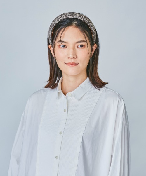 OVERRIDE（オーバーライド）の「OVERRIDE BRITISH TWEED KATYUSHA（カチューシャ・レディース・パープル/ブラウン/ブラック/グリーン・FREE）」の7枚目の写真