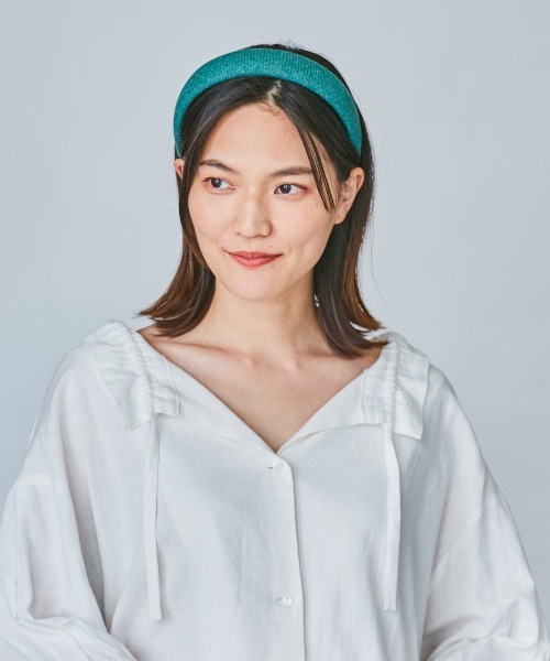 OVERRIDE（オーバーライド）の「OVERRIDE BRITISH TWEED KATYUSHA（カチューシャ・レディース・パープル/ブラウン/ブラック/グリーン・FREE）」の6枚目の写真