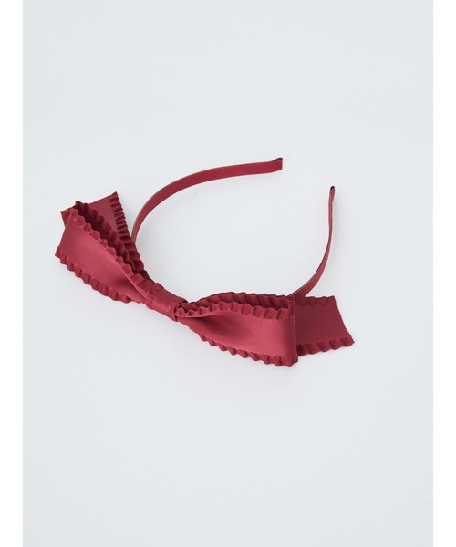 Ank Rouge（アンクルージュ）の「フリルリボンドーリーカチューシャ（カチューシャ・レディース・ブラウン/レッド/ブラック・FREE）」の3枚目の写真