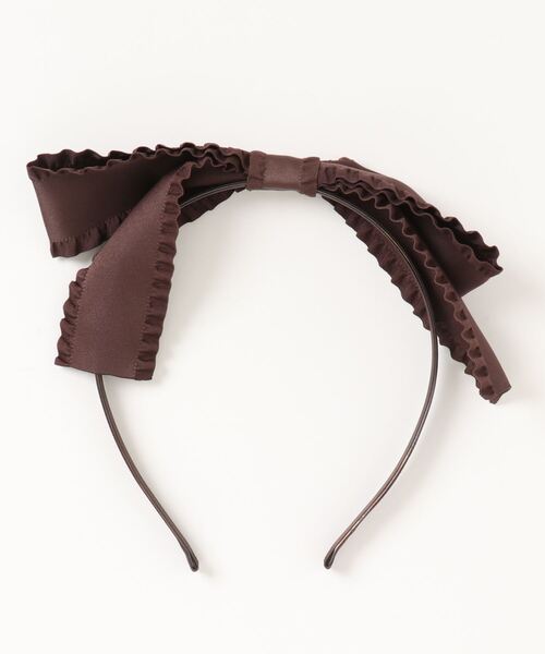 Ank Rouge（アンクルージュ）の「フリルリボンドーリーカチューシャ（カチューシャ・レディース・ブラウン/レッド/ブラック・FREE）」の8枚目の写真
