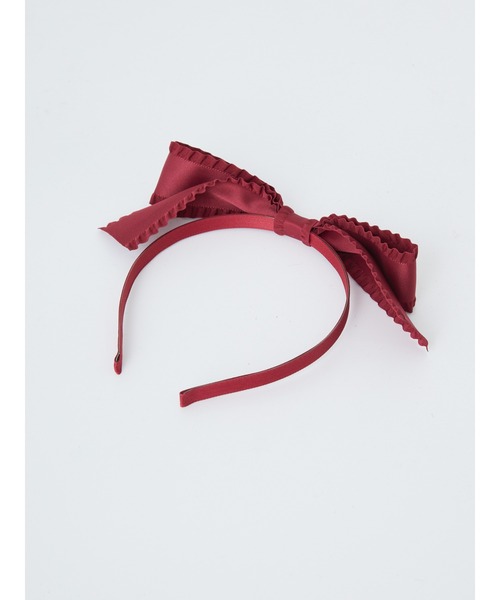 Ank Rouge（アンクルージュ）の「フリルリボンドーリーカチューシャ（カチューシャ・レディース・ブラウン/レッド/ブラック・FREE）」の5枚目の写真