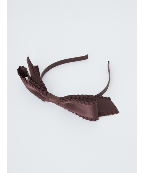 Ank Rouge（アンクルージュ）の「フリルリボンドーリーカチューシャ（カチューシャ・レディース・ブラウン/レッド/ブラック・FREE）」の7枚目の写真