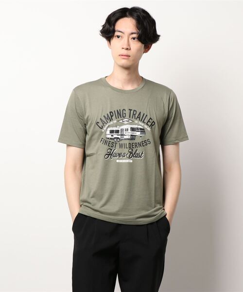 Blue Standard (ブルースタンダード)の「【BLUE STANDARD/ブルースタンダード】やわらか天竺素材 プリントTシャツ(Tシャツ/カットソー・メンズ・ホワイト/ブラック/ネイビー/オリーブ/カーキ/サックスブルー/ピンク/ブルー/その他1/その他2/その他3/その他4/ホワイト系その他/その他16/その他9/その他8/その他13/ピンク系その他/その他6/その他15/その他7/ブルー系その他/その他14/グリーン系その他/ブラック系その他/その他11/その他10/その他12・X-LARGE/MEDIUM/LARGE)」の7枚目の写真