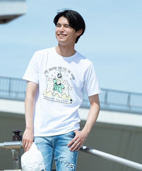 Blue Standard (ブルースタンダード)の「【BLUE STANDARD/ブルースタンダード】やわらか天竺素材 プリントTシャツ(Tシャツ/カットソー・メンズ・ホワイト/ブラック/ネイビー/オリーブ/カーキ/サックスブルー/ピンク/ブルー/その他1/その他2/その他3/その他4/ホワイト系その他/その他16/その他9/その他8/その他13/ピンク系その他/その他6/その他15/その他7/ブルー系その他/その他14/グリーン系その他/ブラック系その他/その他11/その他10/その他12・X-LARGE/MEDIUM/LARGE)」の17枚目の写真